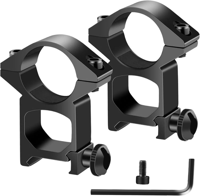 LONSEL 1'' Scope Rings, 2Pcs High Profile or 2Pcs Medium Profile 1 Inch Scope Mount Rings for Picatinny Rail - Image 3